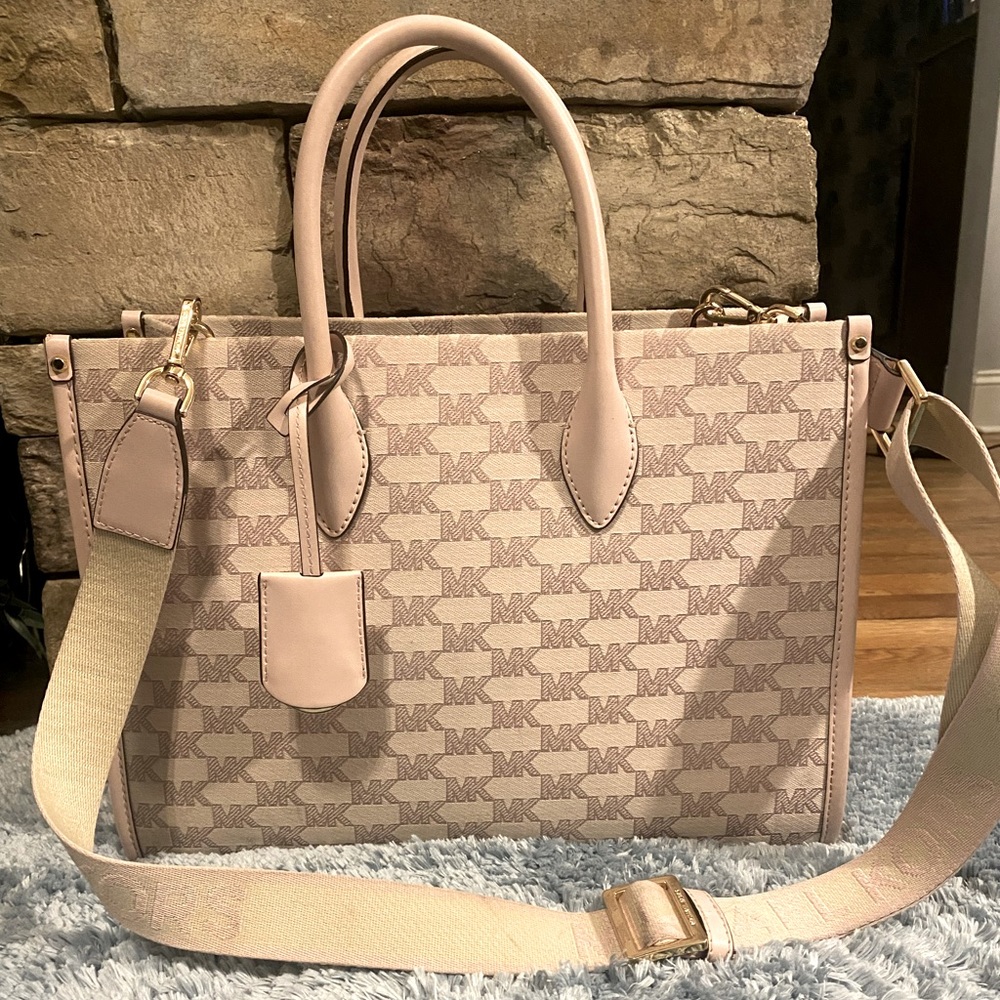 Michael Kors Pink canvas tote